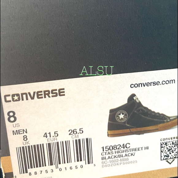 Converse Ctas Highstreet High Top Canvas Black - Picture 11 of 11